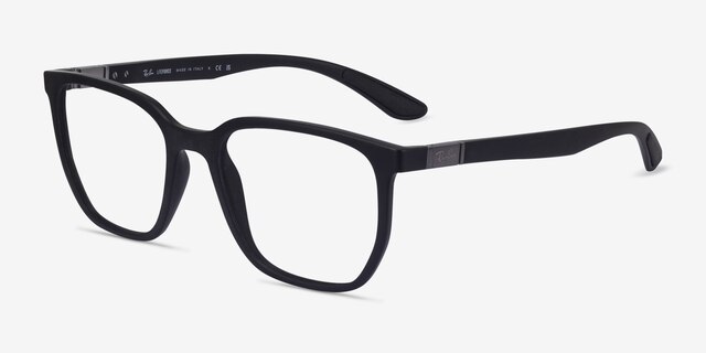 Ray-Ban RB7235 Liteforce Matte Black PlasticEyeglass Frames from EyeBuyDirect, Angle View
