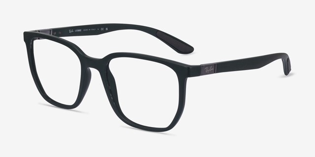 Ray-Ban RB7235 Liteforce Matte Dark Green PlasticEyeglass Frames from EyeBuyDirect, Angle View