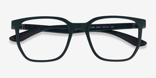 Ray-Ban RB7235 Liteforce Matte Dark Green PlasticEyeglass Frames from EyeBuyDirect, Closed View