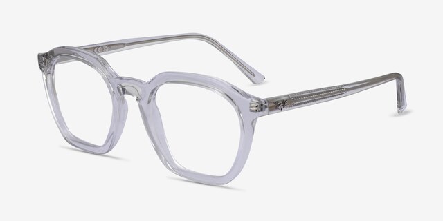Ray-Ban RB7238 Alice Clear PlasticEyeglass Frames from EyeBuyDirect, Angle View