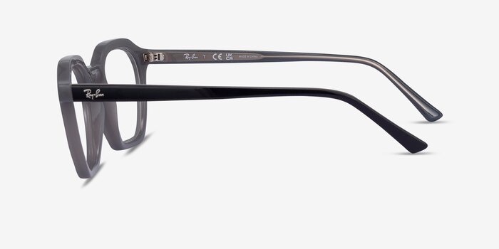 Ray-Ban RB7238 Alice Clear Gray Plastic Eyeglass Frames from EyeBuyDirect