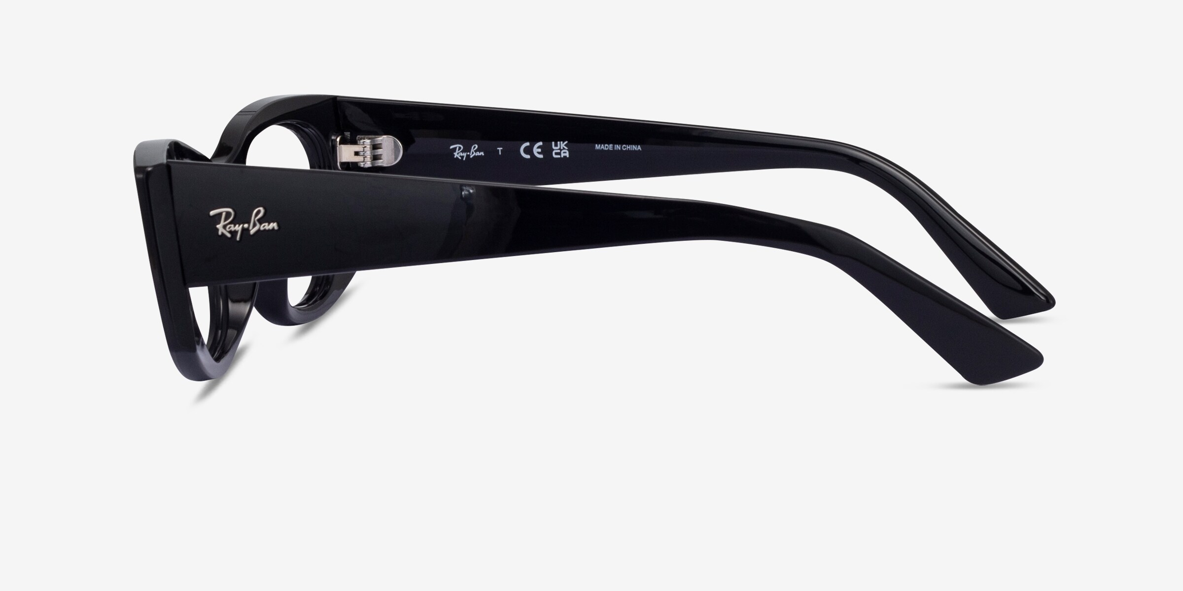 Ray-Ban RB7327 Kat - Oval Black Frame Eyeglasses | Eyebuydirect