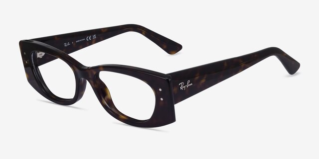 Ray-Ban RB7327 Kat Tortoise Eco-friendlyEyeglass Frames from EyeBuyDirect, Angle View