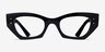 Ray-Ban RB7330 Zena Black Eco-friendlyEyeglass Frames from EyeBuyDirect, Front View