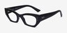 Ray-Ban RB7330 Zena Black Eco-friendlyEyeglass Frames from EyeBuyDirect, Angle View