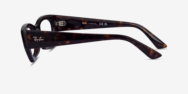 Ray-Ban RB7330 Zena Tortoise Eco-friendlyEyeglass Frames from EyeBuyDirect, Side View