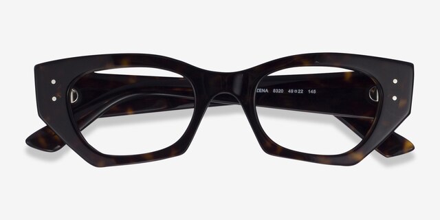 Ray-Ban RB7330 Zena Tortoise Eco-friendlyEyeglass Frames from EyeBuyDirect, Closed View
