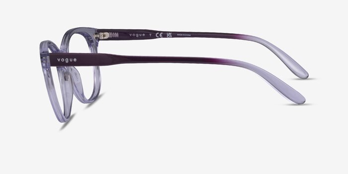 Vogue Eyewear VO5552 Clear Purple Plastique Montures de lunettes de vue d'EyeBuyDirect