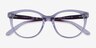 Vogue Eyewear VO5552 Clear Purple PlasticEyeglass Frames from EyeBuyDirect, Closed View