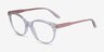 Vogue Eyewear VO5552 Clear PlasticEyeglass Frames from EyeBuyDirect, Angle View
