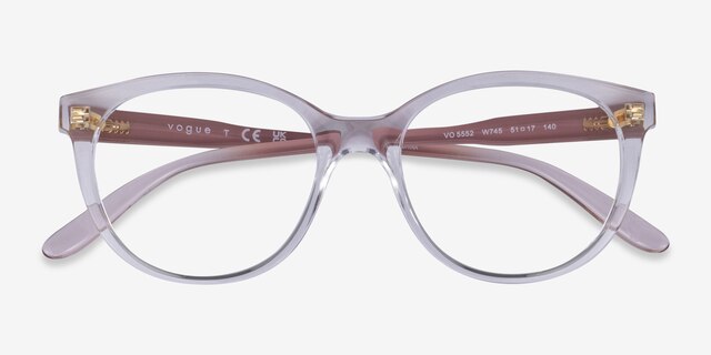 Vogue Eyewear VO5552 Clear PlasticEyeglass Frames from EyeBuyDirect, Closed View