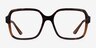 Vogue Eyewear VO5555 Brown Tortoise PlasticEyeglass Frames from EyeBuyDirect, Front View