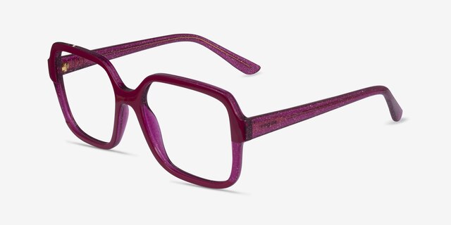 Vogue Eyewear VO5555 Cherry Red PlasticEyeglass Frames from EyeBuyDirect, Angle View