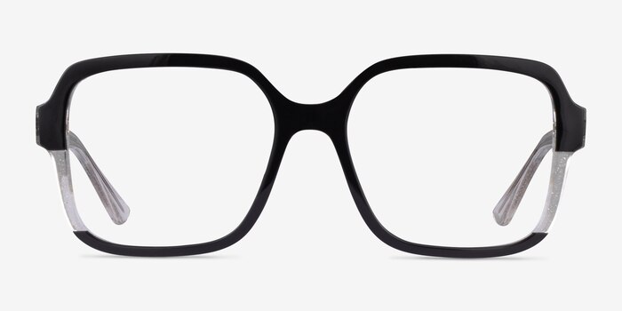 Vogue Eyewear VO5555 Black Clear Plastic Eyeglass Frames from EyeBuyDirect