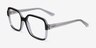 Vogue Eyewear VO5555 Black Clear PlasticEyeglass Frames from EyeBuyDirect, Angle View