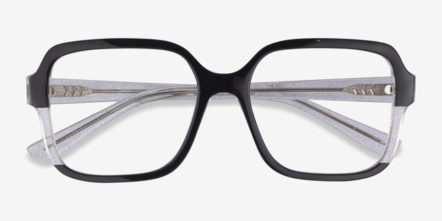 Vogue Eyewear VO5555 Black Clear PlasticEyeglass Frames from EyeBuyDirect, Closed View