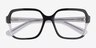Vogue Eyewear VO5555 Black Clear PlasticEyeglass Frames from EyeBuyDirect, Closed View