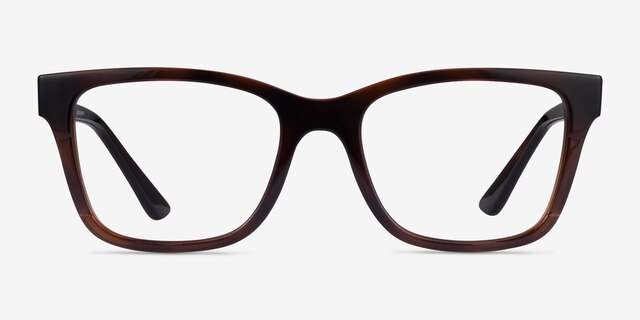 Vogue Eyewear VO5556 Brown Tortoise PlasticEyeglass Frames from EyeBuyDirect, Front View