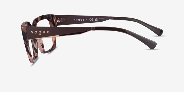 Vogue Eyewear VO5559 Rose Tortoise AcetateEyeglass Frames from EyeBuyDirect, Side View