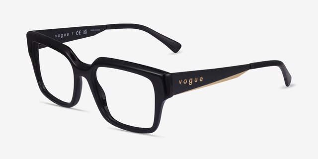 Vogue Eyewear VO5559 Shiny Black AcetateEyeglass Frames from EyeBuyDirect, Angle View