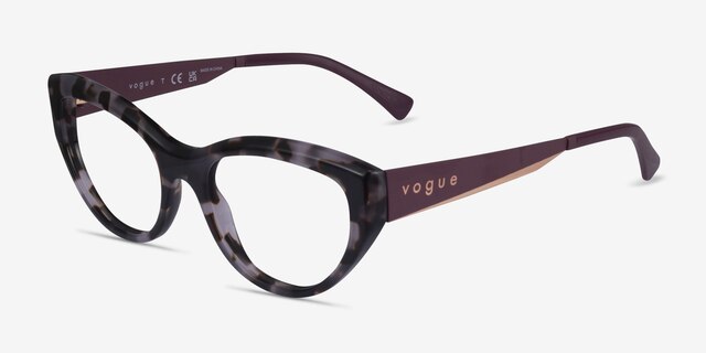 Vogue Eyewear VO5560 Blue Tortoise AcetateEyeglass Frames from EyeBuyDirect, Angle View