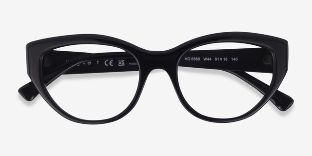 Vogue Eyewear VO5560 Black AcetateEyeglass Frames from EyeBuyDirect, Closed View