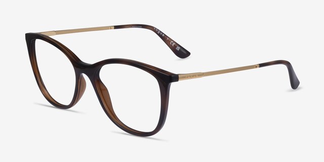 Vogue Eyewear VO5562 Dark Tortoise PlasticEyeglass Frames from EyeBuyDirect, Angle View