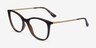 Vogue Eyewear VO5562 Dark Tortoise PlasticEyeglass Frames from EyeBuyDirect, Angle View