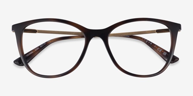 Vogue Eyewear VO5562 Dark Tortoise PlasticEyeglass Frames from EyeBuyDirect, Closed View
