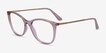 Vogue Eyewear VO5562 Clear Pink PlasticEyeglass Frames from EyeBuyDirect, Angle View