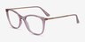 Vogue Eyewear VO5562 Clear Pink PlastiqueMontures de lunettes de vue d'EyeBuyDirect, Vue d'Angle