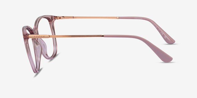 Vogue Eyewear VO5562 Clear Pink PlastiqueMontures de lunettes de vue d'EyeBuyDirect, Vue de Côté