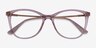 Vogue Eyewear VO5562 Clear Pink PlastiqueMontures de lunettes de vue d'EyeBuyDirect, Vue Rapprochée