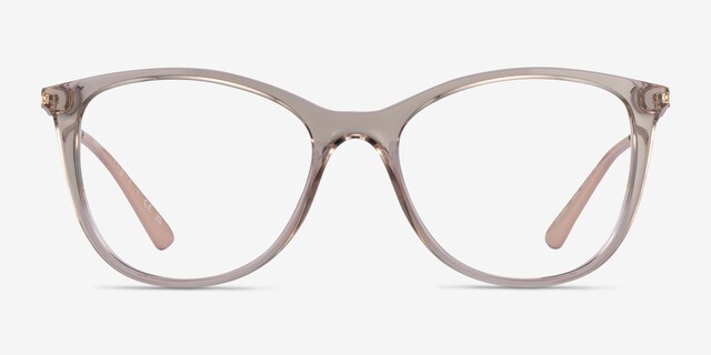Vogue Eyewear VO5562 Clear Brown PlasticEyeglass Frames from EyeBuyDirect, Front View