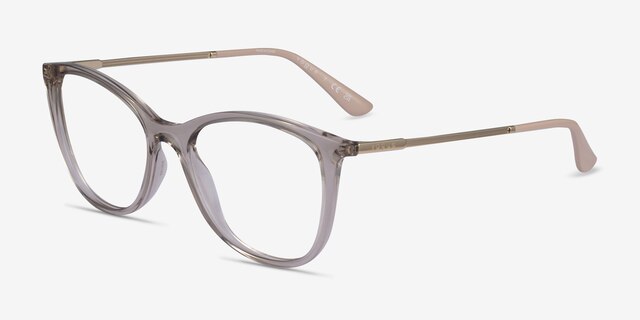 Vogue Eyewear VO5562 Clear Brown PlasticEyeglass Frames from EyeBuyDirect, Angle View
