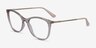 Vogue Eyewear VO5562 Clear Brown PlasticEyeglass Frames from EyeBuyDirect, Angle View