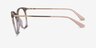 Vogue Eyewear VO5562 Clear Brown PlasticEyeglass Frames from EyeBuyDirect, Side View
