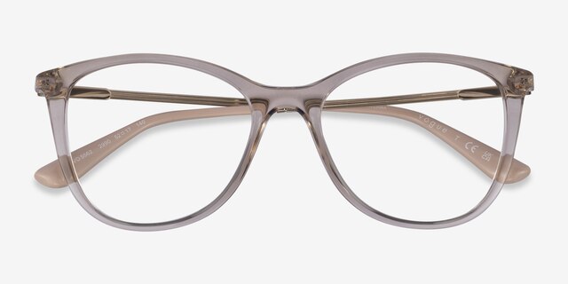 Vogue Eyewear VO5562 Clear Brown PlasticEyeglass Frames from EyeBuyDirect, Closed View