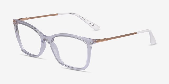 Vogue Eyewear VO5563 Clear PlasticEyeglass Frames from EyeBuyDirect, Angle View