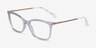 Vogue Eyewear VO5563 Clear PlasticEyeglass Frames from EyeBuyDirect, Angle View