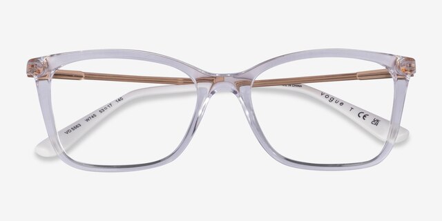 Vogue Eyewear VO5563 Clear PlasticEyeglass Frames from EyeBuyDirect, Closed View