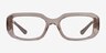 Vogue Eyewear VO5568 Clear Brown PlasticEyeglass Frames from EyeBuyDirect, Front View