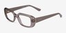 Vogue Eyewear VO5568 Clear Brown PlasticEyeglass Frames from EyeBuyDirect, Angle View