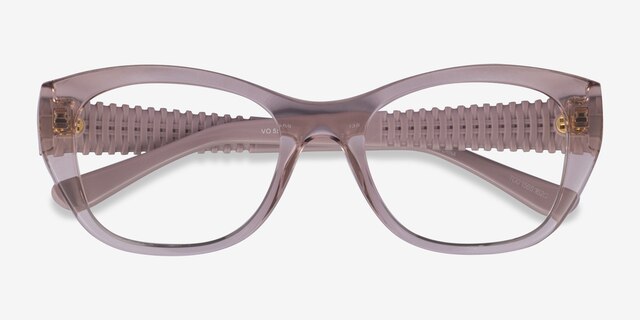 Vogue Eyewear VO5569 Clear Pink PlasticEyeglass Frames from EyeBuyDirect, Closed View