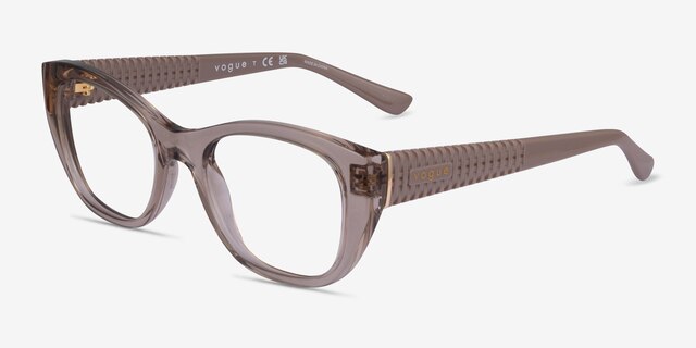 Vogue Eyewear VO5569 Clear Gray PlasticEyeglass Frames from EyeBuyDirect, Angle View