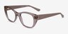 Vogue Eyewear VO5569 Clear Gray PlasticEyeglass Frames from EyeBuyDirect, Angle View