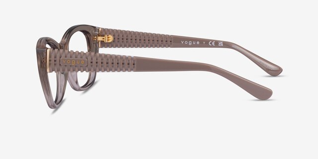 Vogue Eyewear VO5569 Clear Gray PlasticEyeglass Frames from EyeBuyDirect, Side View