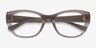Vogue Eyewear VO5569 Clear Gray PlasticEyeglass Frames from EyeBuyDirect, Closed View