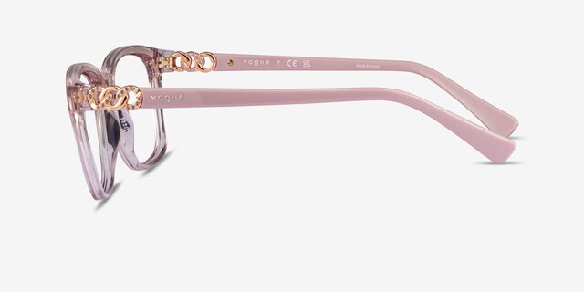 Vogue Eyewear VO5574B Clear Pink PlasticEyeglass Frames from EyeBuyDirect, Side View