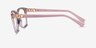 Vogue Eyewear VO5574B Clear Pink PlasticEyeglass Frames from EyeBuyDirect, Side View